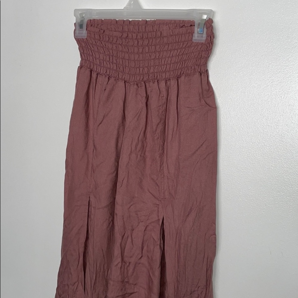 Long mauve linen like pants new w/o tags